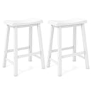Set of 2 24 Inch Counter Height Stools with Solid Wood Legs by DirectDeals
