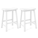 Set of 2 24 Inch Counter Height Stools with Solid Wood Legs by LJGDeals