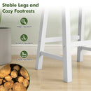 Set of 2 24 Inch Counter Height Stools with Solid Wood Legs by DirectDeals