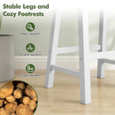 Set of 2 24 Inch Counter Height Stools with Solid Wood Legs by LJGDeals