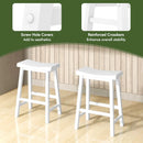 Set of 2 24 Inch Counter Height Stools with Solid Wood Legs by LJGDeals