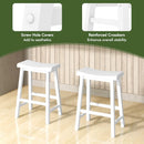 Set of 2 24 Inch Counter Height Stools with Solid Wood Legs by DirectDeals