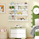 Wall-Mounted Picture Ledge Shelf Set of 4 - 24 Inch White by LJGDeals