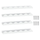Wall-Mounted Picture Ledge Shelf Set of 4 - 24 Inch White by LJGDeals