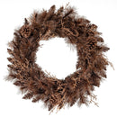 24 Inch Pre-lit Christmas Wreath with 105 Branch Tips and 35 Warm White LED Lights by LJGDeals