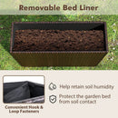 24 Inch Tall Raised Garden Bed All-Weather PE Rattan Wicker Flowerpot with Liner by LJGDeals