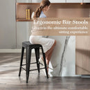 24 Inch Set of 4 Tolix Style Counter Height Barstool Stackable Chair by LJGDeals