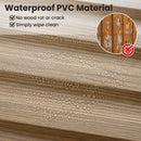 24-Pack PVC Slat Wall Panels for Interior Wall Decoration for Living Room and TV Background by LJGDeals