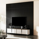 24-Pack PVC Slat Wall Panels for Interior Wall Decoration for Living Room and TV Background by LJGDeals