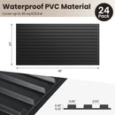 24-Pack PVC Slat Wall Panels for Interior Wall Decoration for Living Room and TV Background by LJGDeals