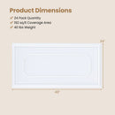 24 Pieces Ceiling Tiles Decorative PVC Ceiling Covering Panels by LJGDeals