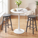 24" Swivel Bar Stools Set of 2 with Footrests by LJGDeals