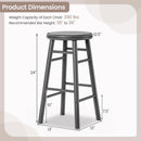 24" Swivel Bar Stools Set of 2 with Footrests by LJGDeals