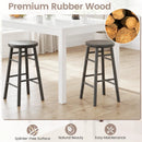 24" Swivel Bar Stools Set of 2 with Footrests by LJGDeals