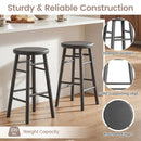 24" Swivel Bar Stools Set of 2 with Footrests by LJGDeals