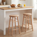 24" Swivel Bar Stools Set of 2 with Footrests by LJGDeals