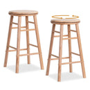 24" Swivel Bar Stools Set of 2 with Footrests by LJGDeals