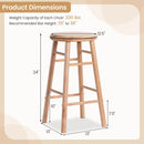 24" Swivel Bar Stools Set of 2 with Footrests by LJGDeals
