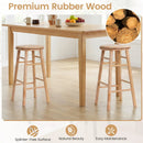 24" Swivel Bar Stools Set of 2 with Footrests by DirectDeals