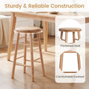 24" Swivel Bar Stools Set of 2 with Footrests by LJGDeals