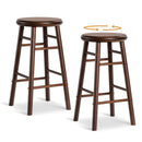 24" Swivel Bar Stools Set of 2 with Footrests by LJGDeals