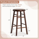 24" Swivel Bar Stools Set of 2 with Footrests by LJGDeals