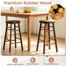 24" Swivel Bar Stools Set of 2 with Footrests by LJGDeals