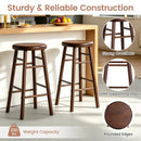 24" Swivel Bar Stools Set of 2 with Footrests by LJGDeals