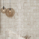 White 4x4 Glossy Ceramic Square Deco Tile (60 pack, 6.68 sq ft/case)