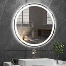 32 Inch Anti-Fog Bathroom Wall Mirror with 3-Color LED Lights by LJGDeals