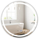 32 Inch Anti-Fog Bathroom Wall Mirror with 3-Color LED Lights by LJGDeals