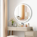 32 Inch Anti-Fog Bathroom Wall Mirror with 3-Color LED Lights by LJGDeals