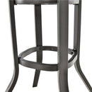 24 Inch Patio Bar Height Table with Aluminum Tabletop and Adjustable Foot Pads