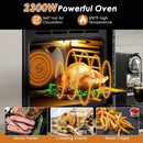 24 Inch Single Wall Oven 2.47Cu.ft with 5 Cooking Modes-Silver by LJGDeals