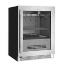 24″ Glass‑Door Meat Aging Fridge (Compact)
