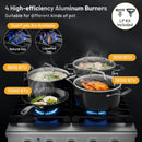 24 Inches Freestanding Natural Gas Range with 4 Burners Cooktop by LJGDeals