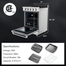 24 Inches Freestanding Natural Gas Range with 4 Burners Cooktop