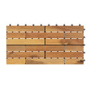 Acacia Wood Interlocking Deck Tiles - 12 Pieces, 24x12 Inch by DirectDeals