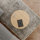 Solid Wood Oval Side Table
