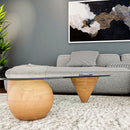 Triangle Glass Side Table