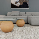Triangle Side Table with Sphere Legs