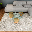 Triangle Glass Side Table