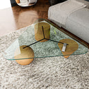Triangle Glass Side Table
