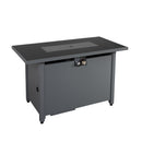 Outdoor Fire Pit Table With Lid & High-Quality Materials - Black by HouseOfZazla