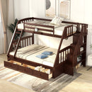 Bunk Bed With Drawers, Ladder And Storage Staircase by Unique Piece Furniture