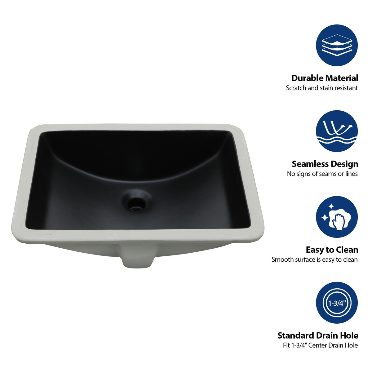 Modern Ceramic Undermount Bathroom Sink With Overflow, High Quality, photo 13 of 40