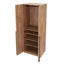Lee - Free Standing Wardrobe Closet With Adjustable Shoe Shelves by HouseOfZazla