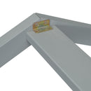 Double Twin House-Style Floor Bed with Fence, Guardrails, without door, Grey(Old Sku:W504P143316)