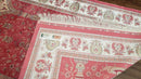 4 x 6 Silk Carpet Red, Traditional Oriental Rug 4x6, Flower Vase Columns, Turkish Rug New, High Quality, Bamboo Silk, Area Rug