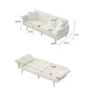 Luxury Foldable Double Sofa Bed With Folding Armrests by HouseOfZazla